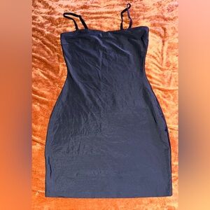 SPANX Black Mini Dress/slip with removable Straps